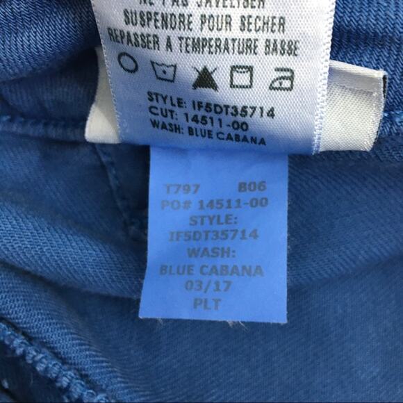 Joe’s Jeans The Jane Blue Cabana High Rise Crop Size 24 NWT - Picture 10 of 11